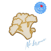 Broccoli - Gemüse - Holz Deko 25er Set - aus Pappelholz zum DIY - Basteln, Dekorieren, Verzieren von Geschenken, Karten, Bastelarbeiten