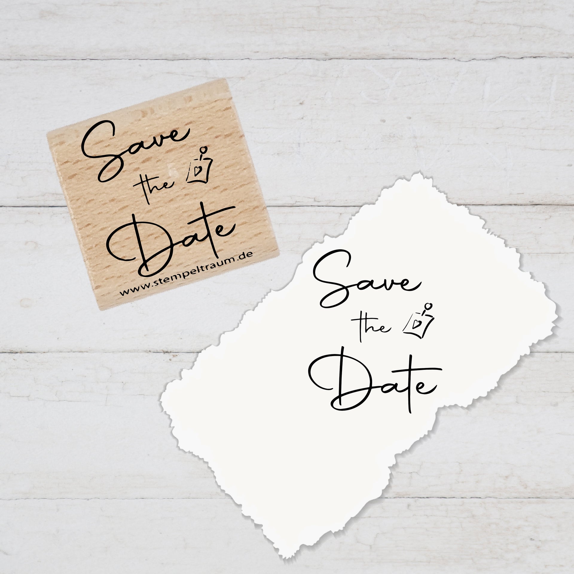 Stempel Textstempel - Save the Date, Geschenk - DIY Stempel zum Basteln von Karten, Papier, Stoff, Holz, Dekoration, Einladung, Scrapbooking