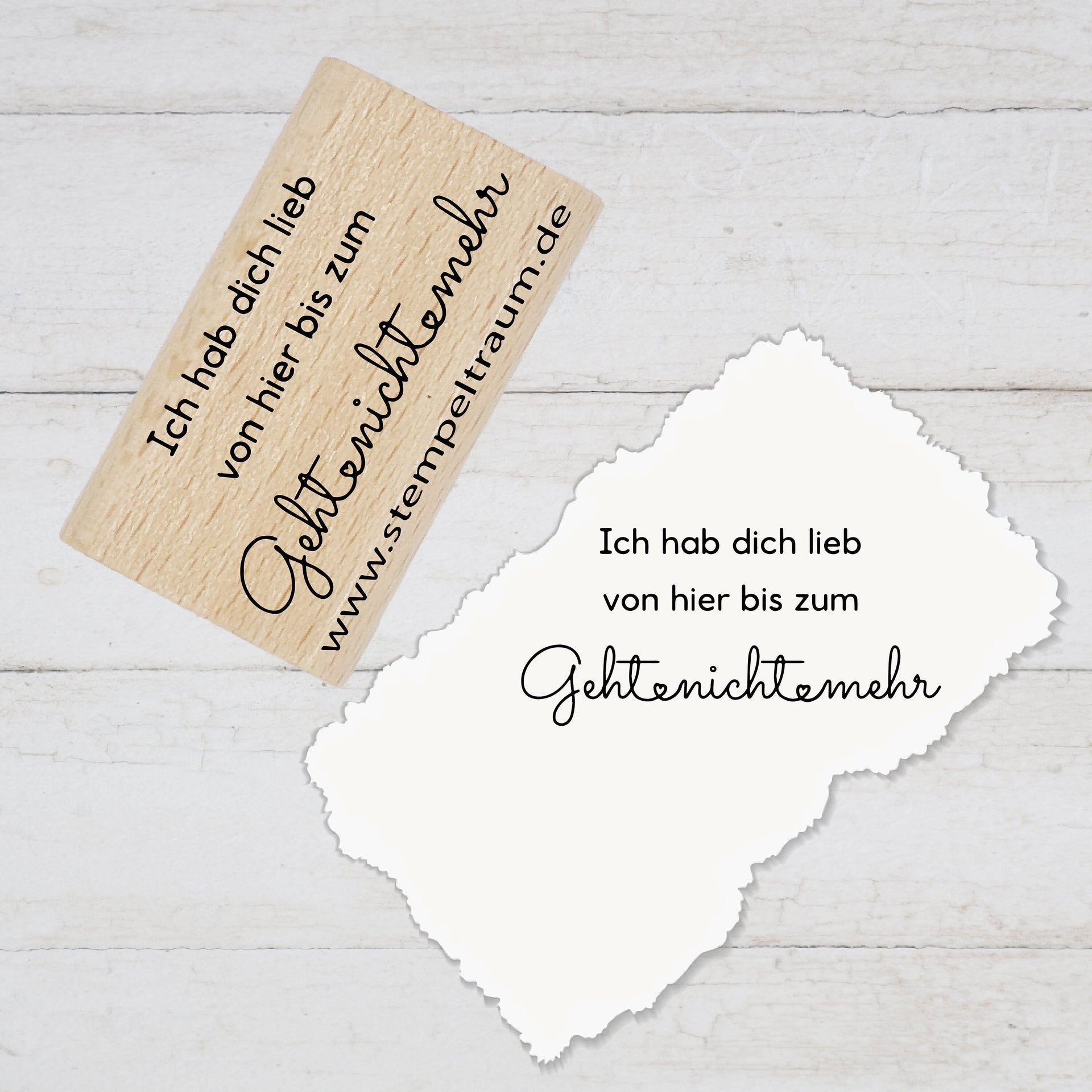 Stempel, Textstempel - Ich hab dich lieb ...  Geschenk - DIY Stempel zum Basteln v. Karten, Papier, Stoff, Holz, Dekoration, Anhänger, Liebe
