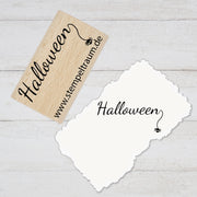 Stempel - Textstempel - Halloween - Stempel Geschenk - DIY Stempel zum Basteln von Karten, Papier, Stoffen, Holz, Dekoration