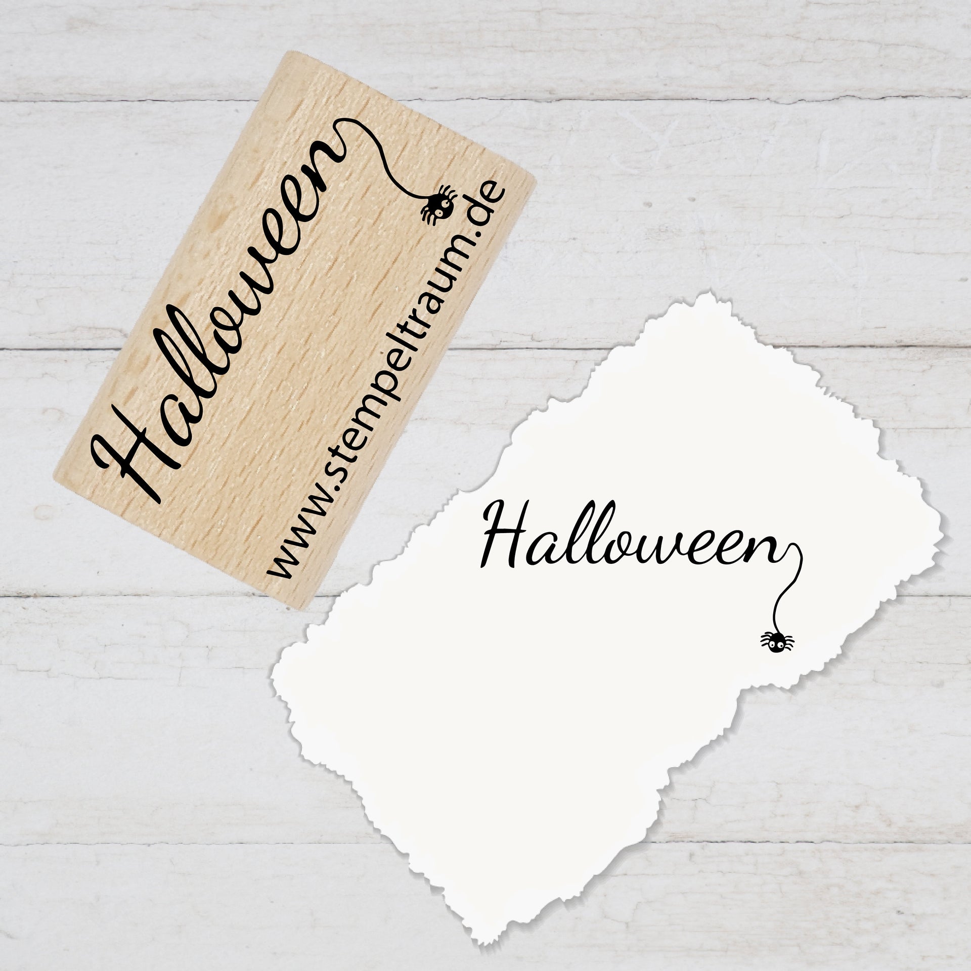 Stempel - Textstempel - Halloween - Stempel Geschenk - DIY Stempel zum Basteln von Karten, Papier, Stoffen, Holz, Dekoration
