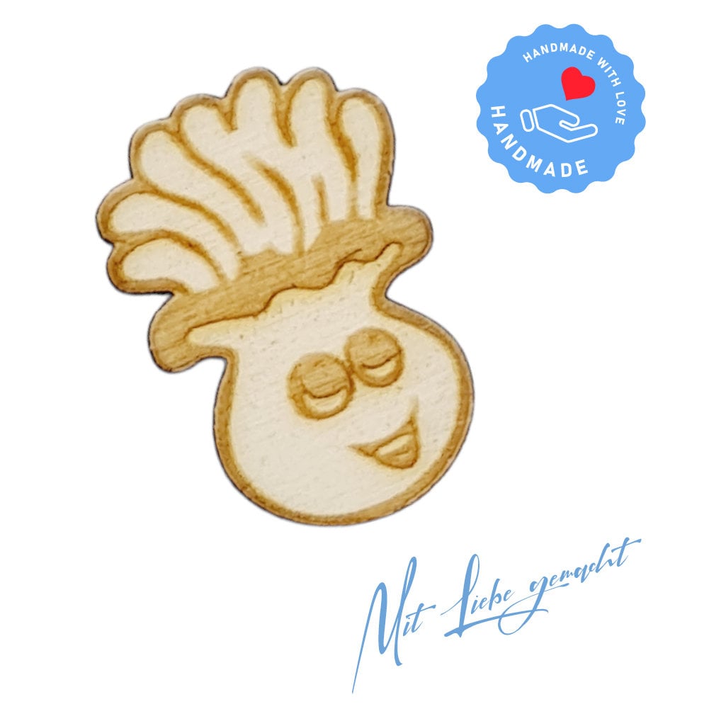 Mairübe - Gemüse - Holz Deko 25er Set - aus Pappelholz zum DIY - Basteln, Dekorieren, Verzieren von Geschenken, Karten, Bastelarbeiten