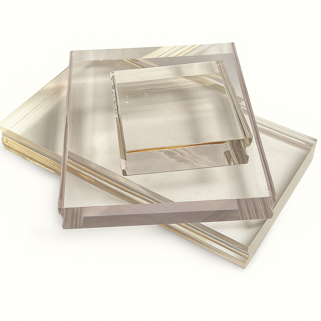 Acrylblock für Clear Stamps  mit Griffmulde 