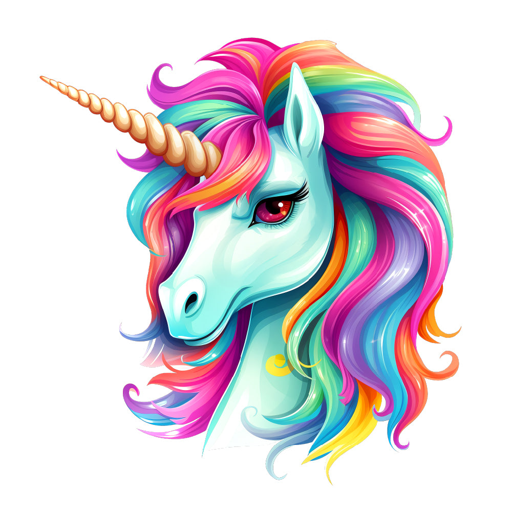 Aufbügler - Bügelbild - Bügeltransfer - Unicorn - Einhorn