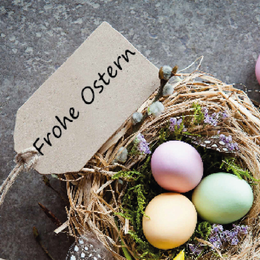 Stempel - Textstempel - Ostern - Frohe Ostern, Geschenk - DIY Stempel zum Basteln von Karten, Papier, Stoff, Holz, Dekoration, Fest, Anhängern