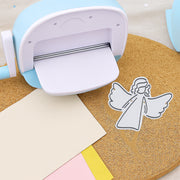 Metall Stanzform Advent Engel für Scrapbooking & Karten – Hochwertige DIY Schablone aus Kohlenstoffstahl für Papier, Filz & Bastelprojekte