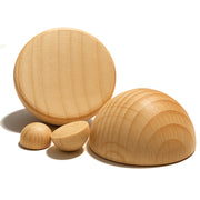 Halbkugeln aus Buchenholz in verschiedenen größen