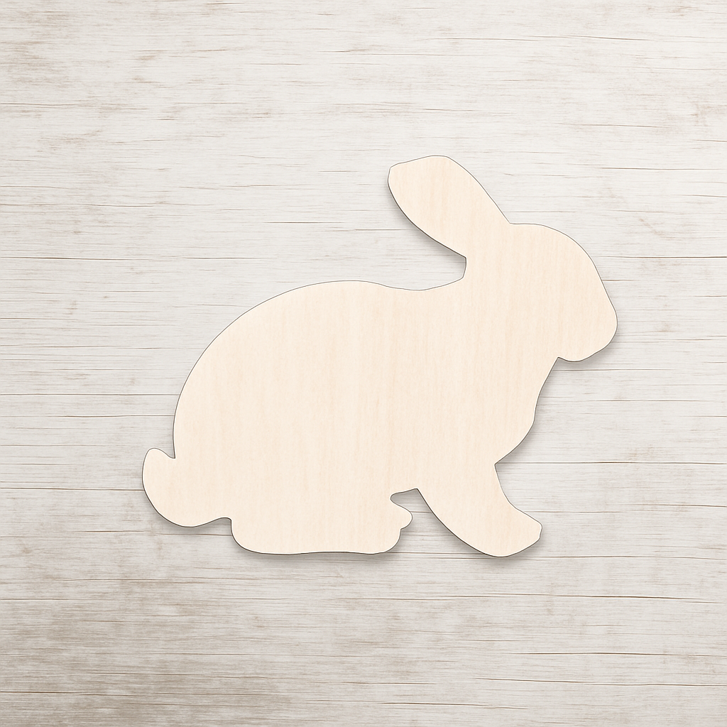 Zauberhafte Streudeko- Hase - aus Pappelholz zum DIY - Basteln, Dekorieren, Verzieren von Geschenken, Karten, Bastelarbeiten, Tischdeko