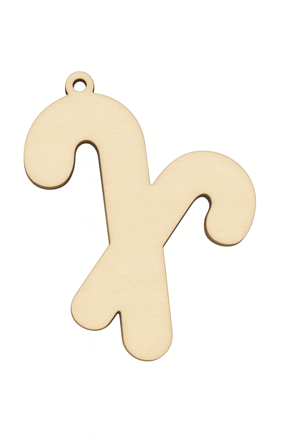 Zuckerstangen Holzscheibe – Rohling zum Personalisieren – DIY Rohling - Weihnachten