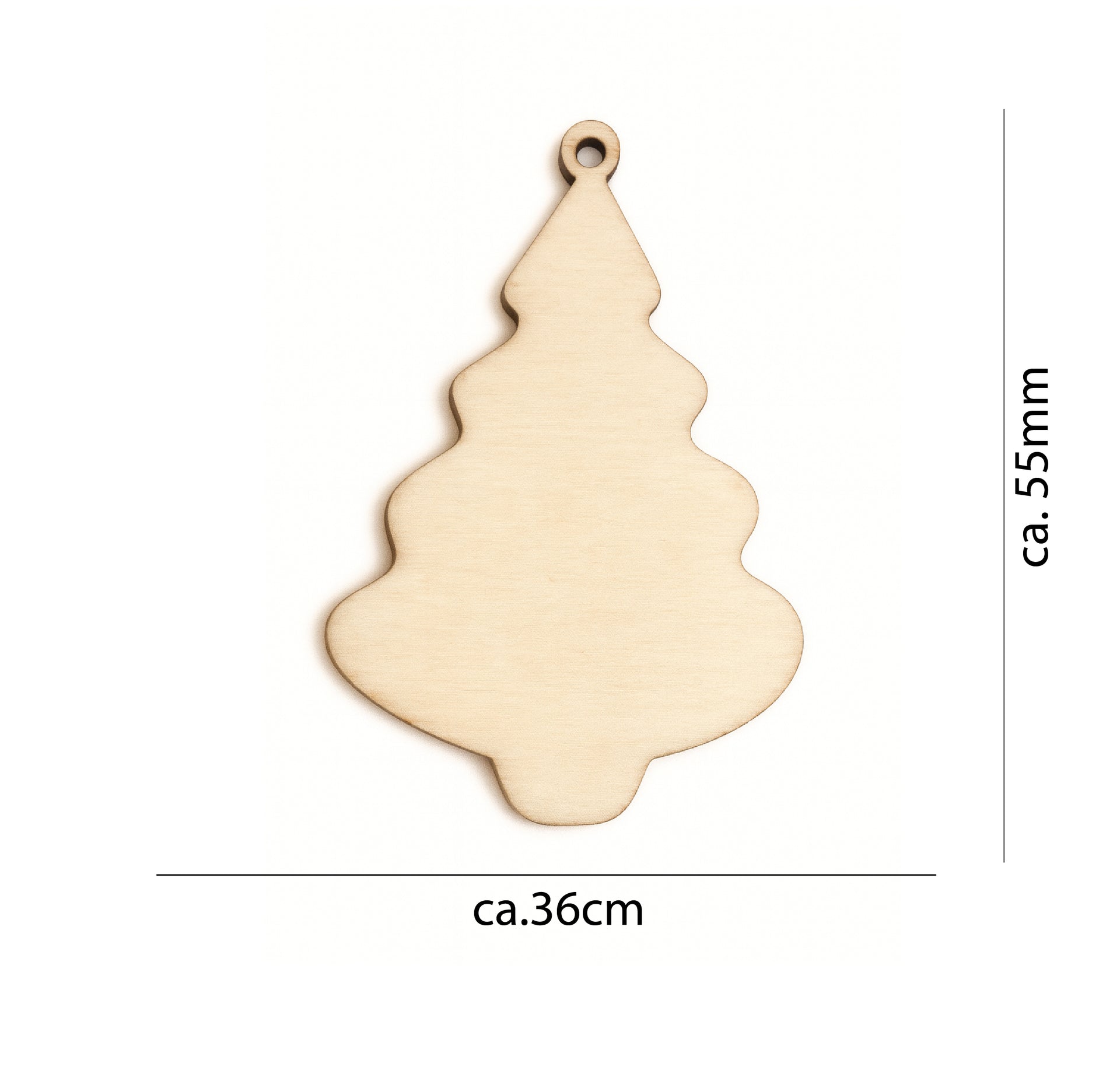 Tannenbaum Holzscheibe – Rohling zum Personalisieren – DIY Rohling - Weihnachten