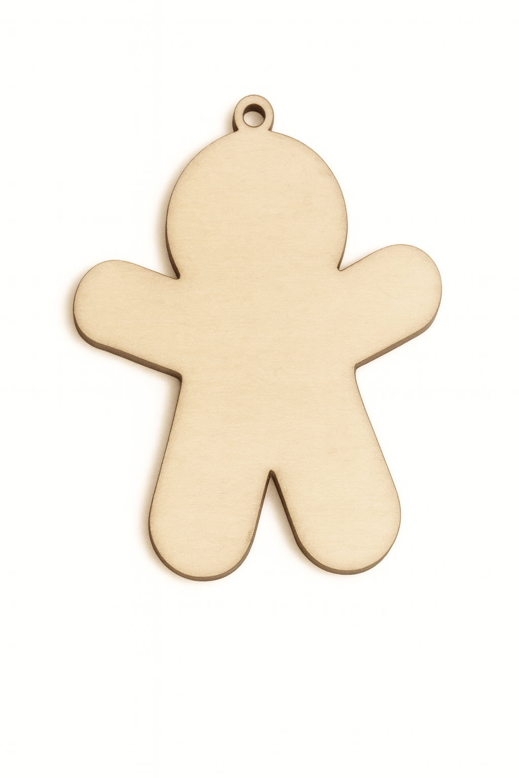 Lebkuchenman Silhouette Holzscheibe – Rohling zum Personalisieren – DIY Rohling - Weihnachten