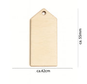 Rechteckige Holzscheibe – Rohling zum Personalisieren – DIY Rohling - Hangtag