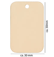 Rechteckige Holzscheibe – Rohling zum Personalisieren – DIY Rohling - Hangtag