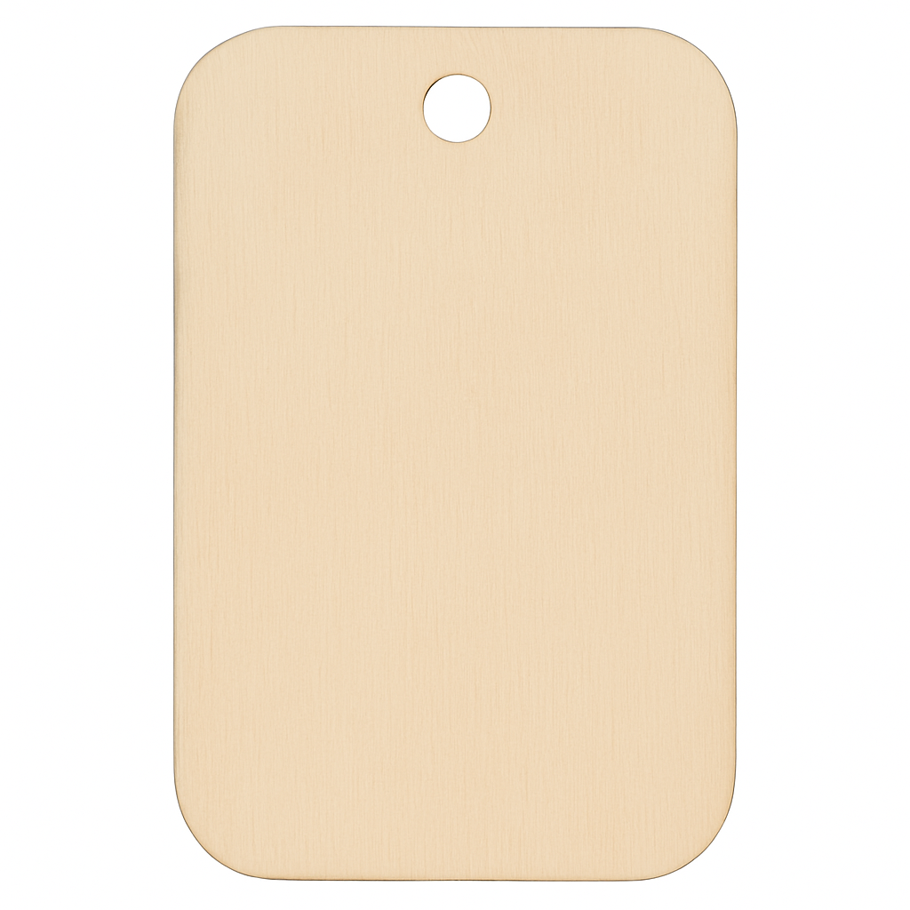 Rechteckige Holzscheibe – Rohling zum Personalisieren – DIY Rohling - Hangtag