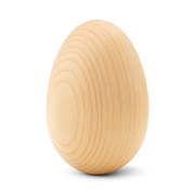Holzei mit Halbloch Bohrung aus unbehandeltem Buchenholz – natürliche Deko & nachhaltiges Bastelmaterial