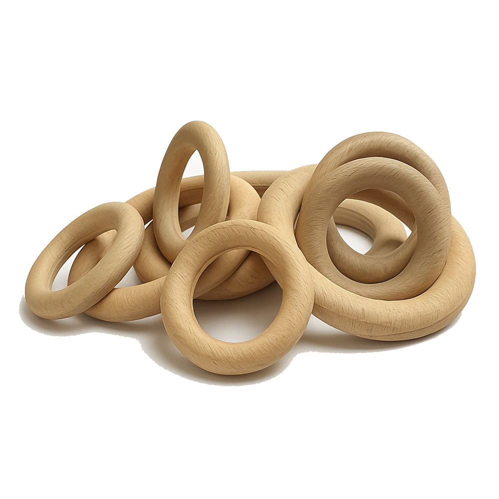 Holzringe aus Buchenholz – unbehandelt