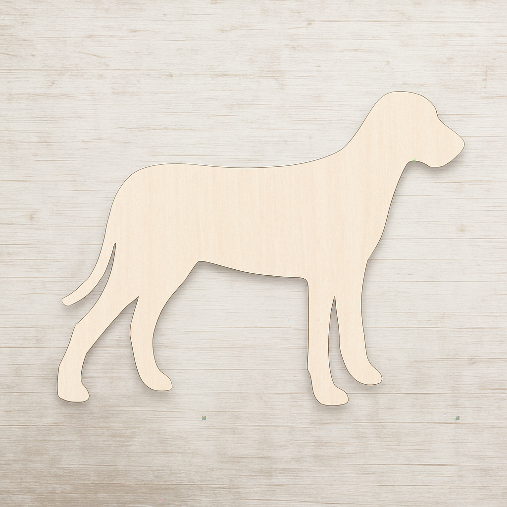 Zauberhafte Streudeko- Hund - aus Pappelholz zum DIY - Basteln, Dekorieren, Verzieren von Geschenken, Karten, Bastelarbeiten, Tischdeko