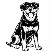 Motivstempel Hund - Rottweiler | Holzstempel - für Schule, DIY, Büro & Kreativprojekte 