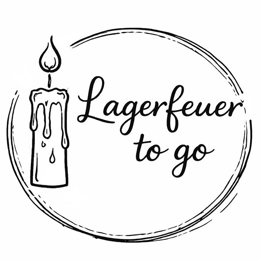 Stempel  - Motivstempel - Lagerfeuer to go - Kerze - Geschenk - DIY Stempel zum Basteln von Karten, Papier, Stoff, Holz, Dekoration,