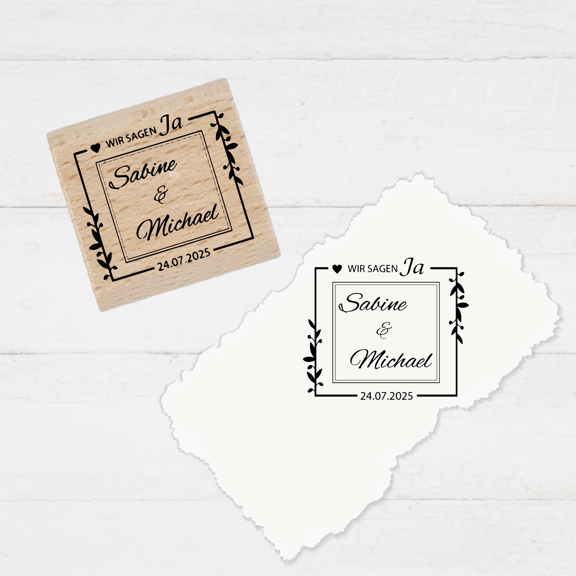 Stempidoo® Hochzeitsstempel - personalisierbar