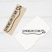 Stempidoo® Motivstempel mit Text - GEMEINSAM STARK 