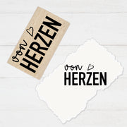 Stempidoo® Textstempel - von HERZEN 