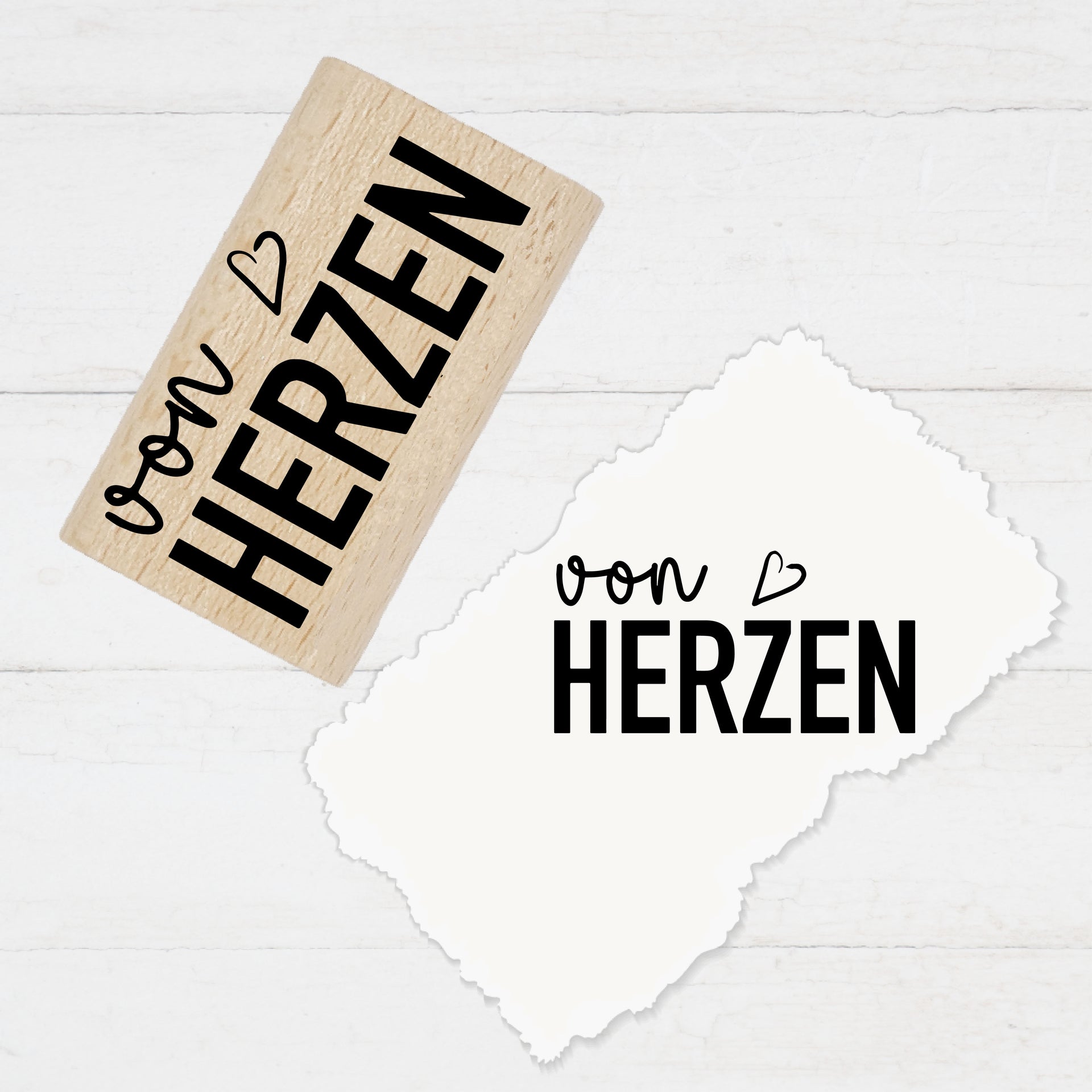 Stempidoo® Textstempel - von HERZEN 