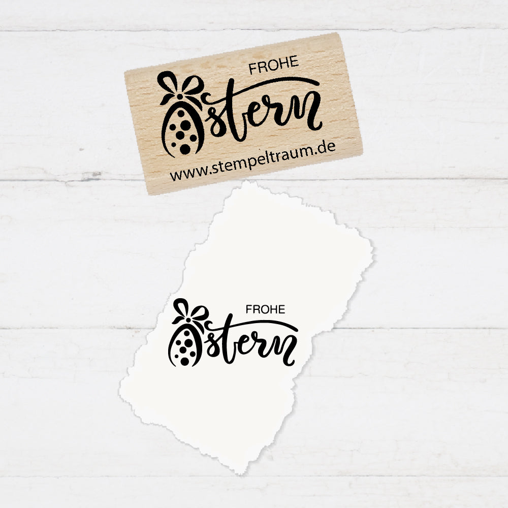 Stempel - Motivstempel - Ostern - Frohe Ostern, Geschenk - DIY Stempel zum Basteln von Karten, Papier, Stoff, Holz, Dekoration, Anhänger