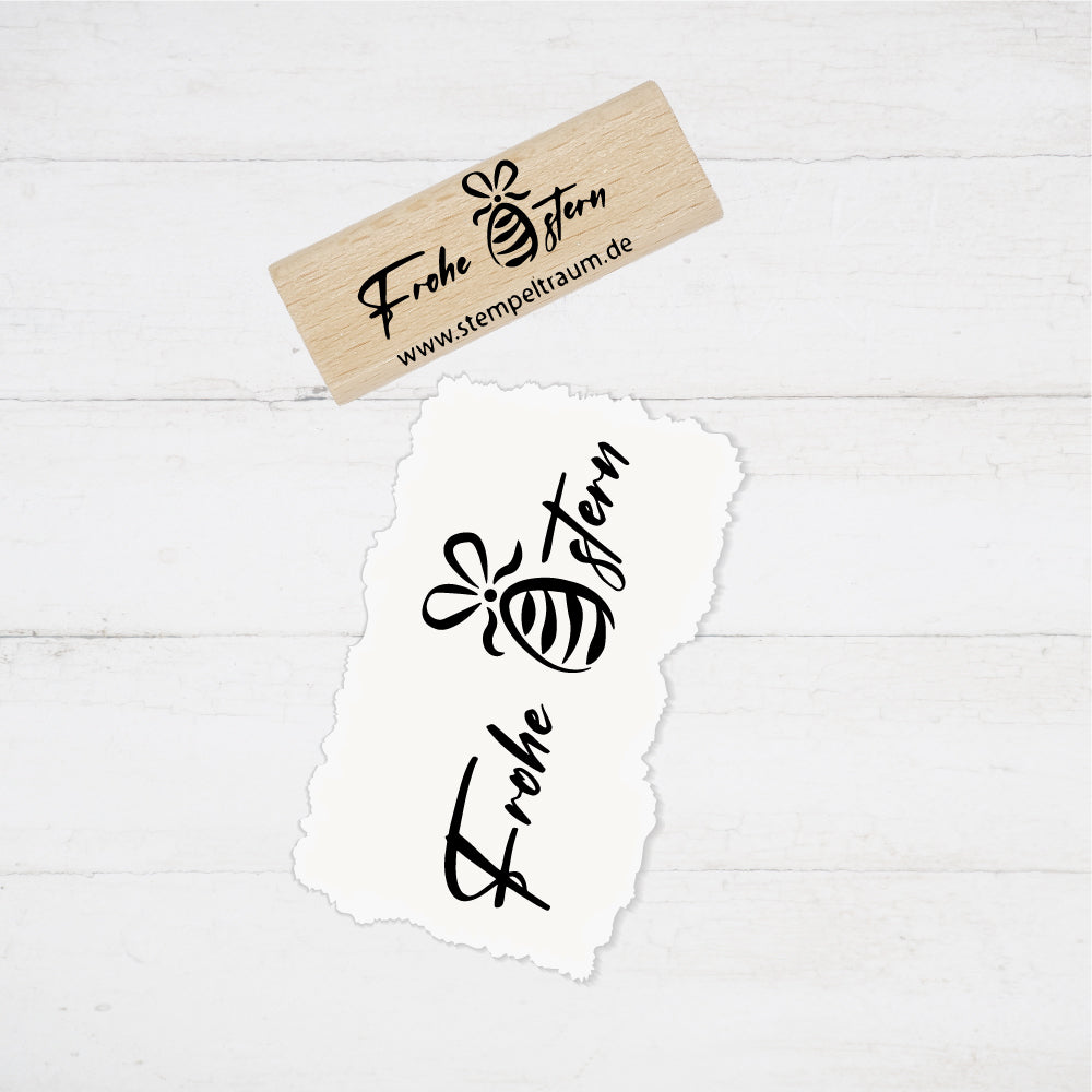 Stempel  - Motivstempel - Frohe Ostern - Geschenk - DIY Stempel zum Basteln von Karten, Papier, Stoffen, Holz, Dekoration, Scrapbooking