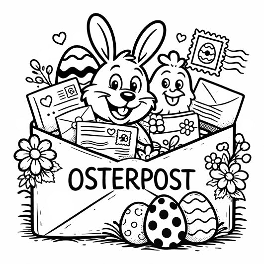 Motivstempel - Ostern - Osterpost - Ostergrüße , Karten, Geschenke & Scrapbooking 