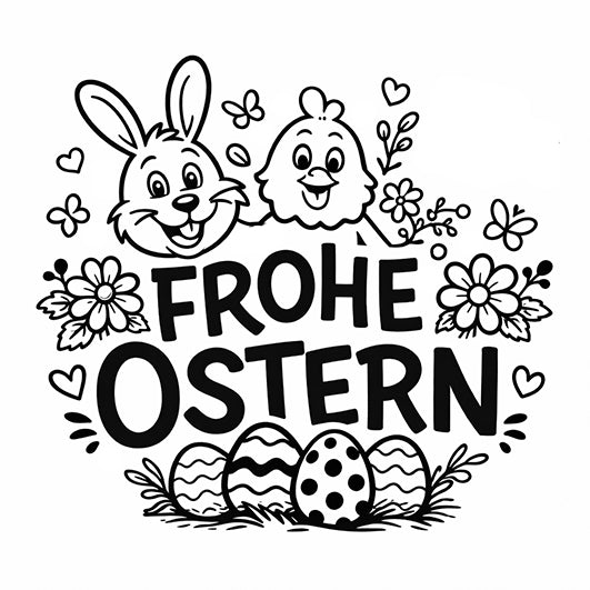Motivstempel - Osterstempel- Ostern - Frohe Ostern - , Karten, Geschenke & Scrapbooking, DIY