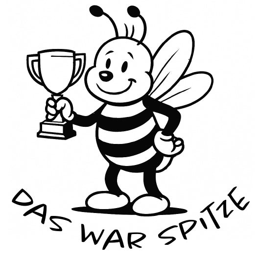 Lehrerstempel „Das war Spitze“ – Motivstempel Biene | Lobstempel für Schule, Grundschule, Hausaufgabenheft & Schulhefte 