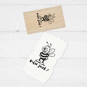 Lehrerstempel französisch „Bien joué !“ – Motivstempel Biene | Lobstempel für Schule, Grundschule, Hausaufgabenheft & Schulhefte