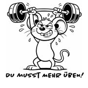 Lehrerstempel „Du musst mehr üben!“ – Motivstempel Maus | Lobstempel für Schule, Grundschule, Hausaufgabenheft & Schulhefte