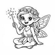 Motivstempel Elfe | Holzstempel - zum Ausmalen für Schule, Basteln, DIY & Kreativprojekte