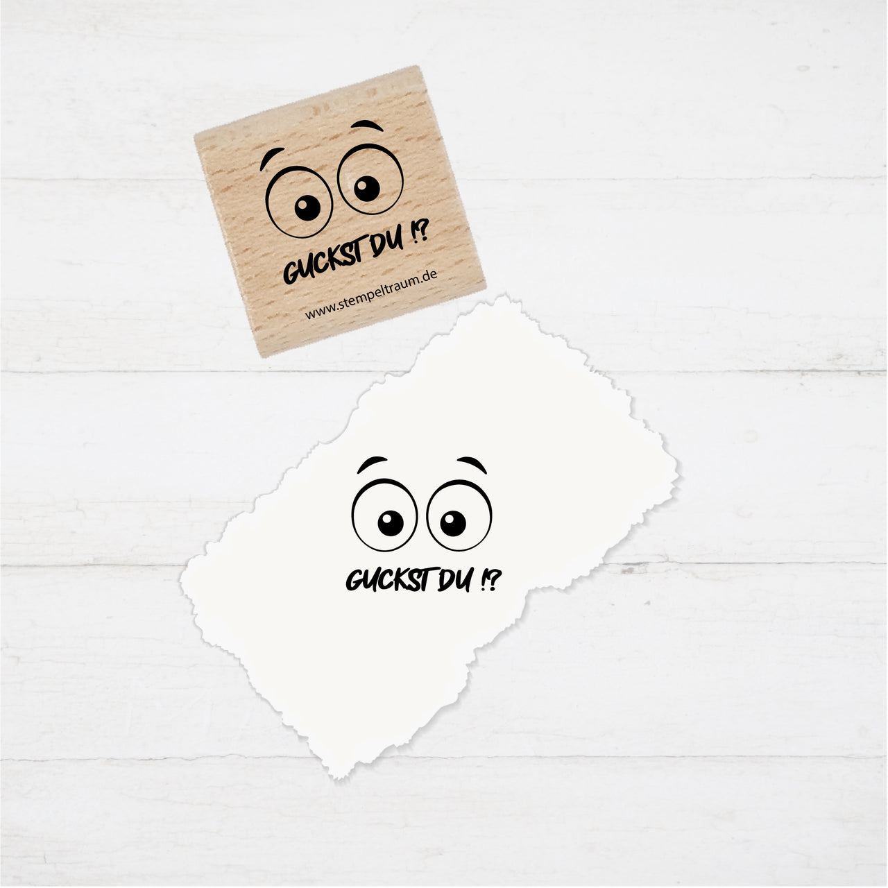 Textstempel GUCKST DU!? - Stempel Geschenk - DIY Stempel zum Basteln von Karten, Papier, Stoffen, Holz, Dekoration (Kopie)