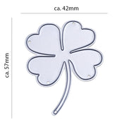 Metall Stanzform Kleeblatt für Scrapbooking & Karten – Hochwertige DIY Schablone aus Kohlenstoffstahl für Papier, Filz & Bastelprojekte
