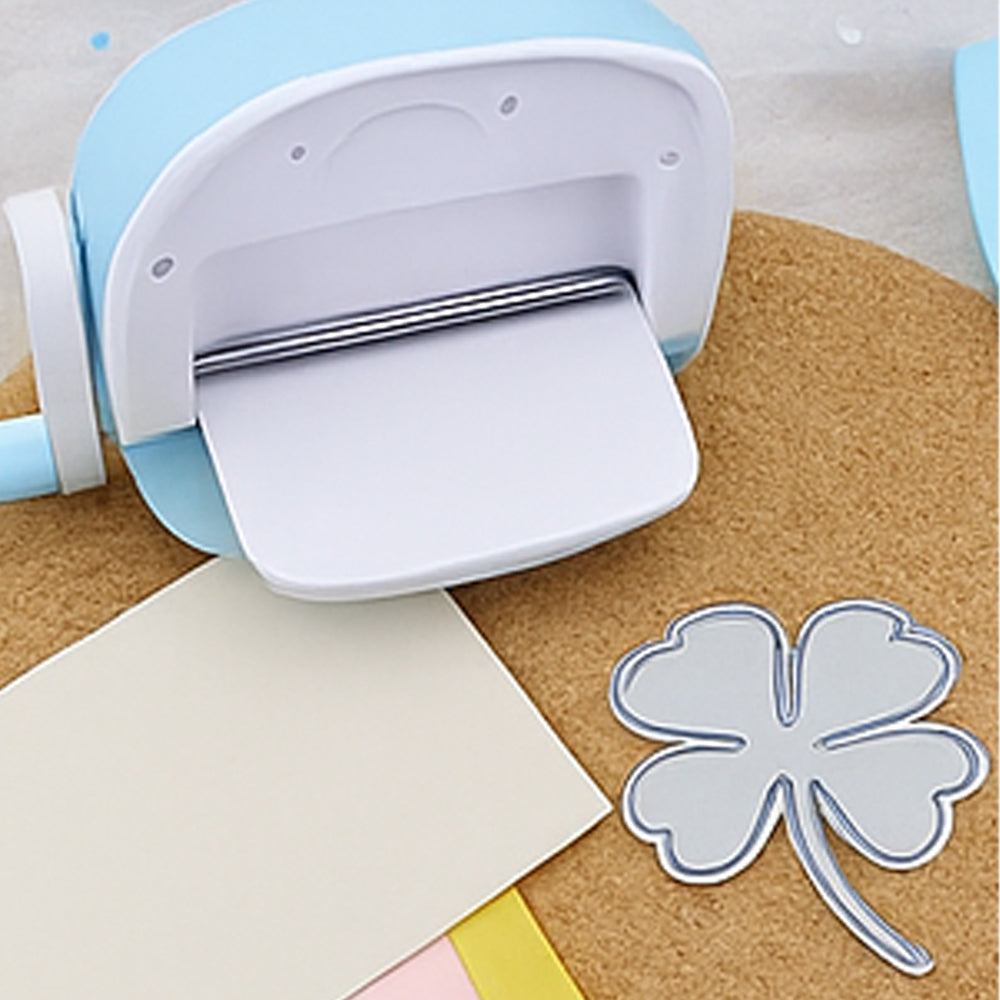 Metall Stanzform Kleeblatt für Scrapbooking & Karten – Hochwertige DIY Schablone aus Kohlenstoffstahl für Papier, Filz & Bastelprojekte