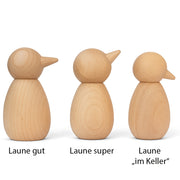 Figurenkegel „Launevogel“ aus Buchenholz – 2-teilig, unbehandelt