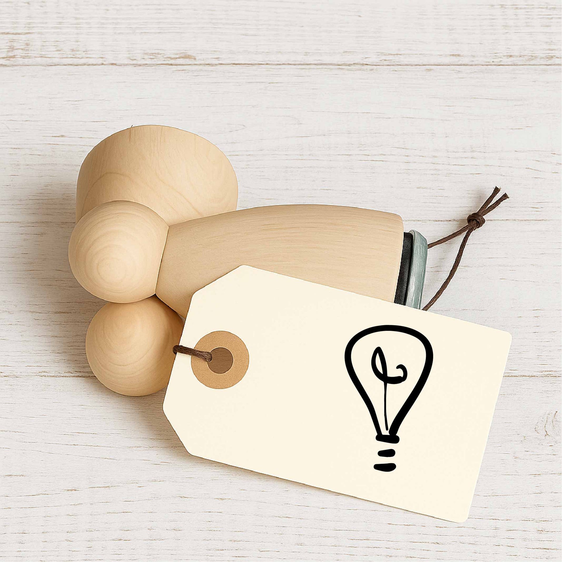 Stempidoo - Maxi Mini - Motivstempel - Glühbirne - Stempel zum Basteln von Karten, DIY, Papier, Stoffen