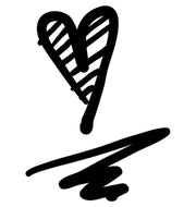 Stempidoo - Maxi Mini - Motivstempel - Comic Icon Herz - Stempel zum Basteln von Karten, DIY, Papier, Stoffen 