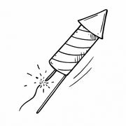 Stempidoo - Maxi Mini - Motivstempel - Silvesterrakete - Stempel zum Basteln von Karten, DIY, Papier, Stoffen 