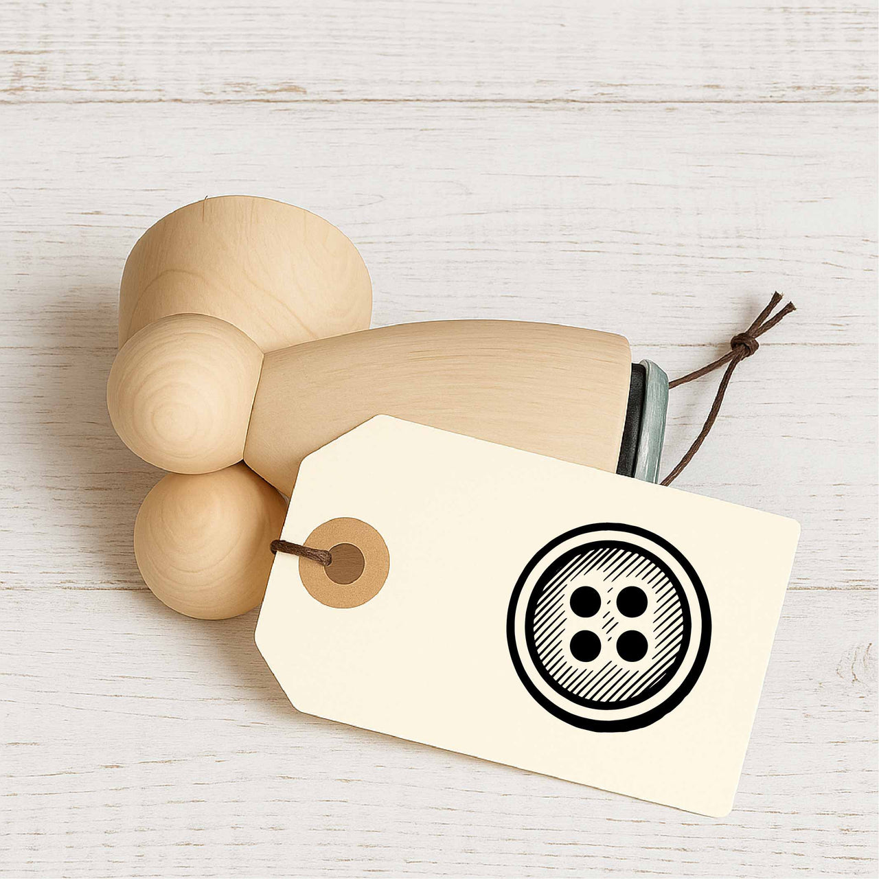 Stempidoo - Maxi Mini - Motivstempel - Knopf - Stempel zum Basteln von Karten, DIY, Papier, Stoffen