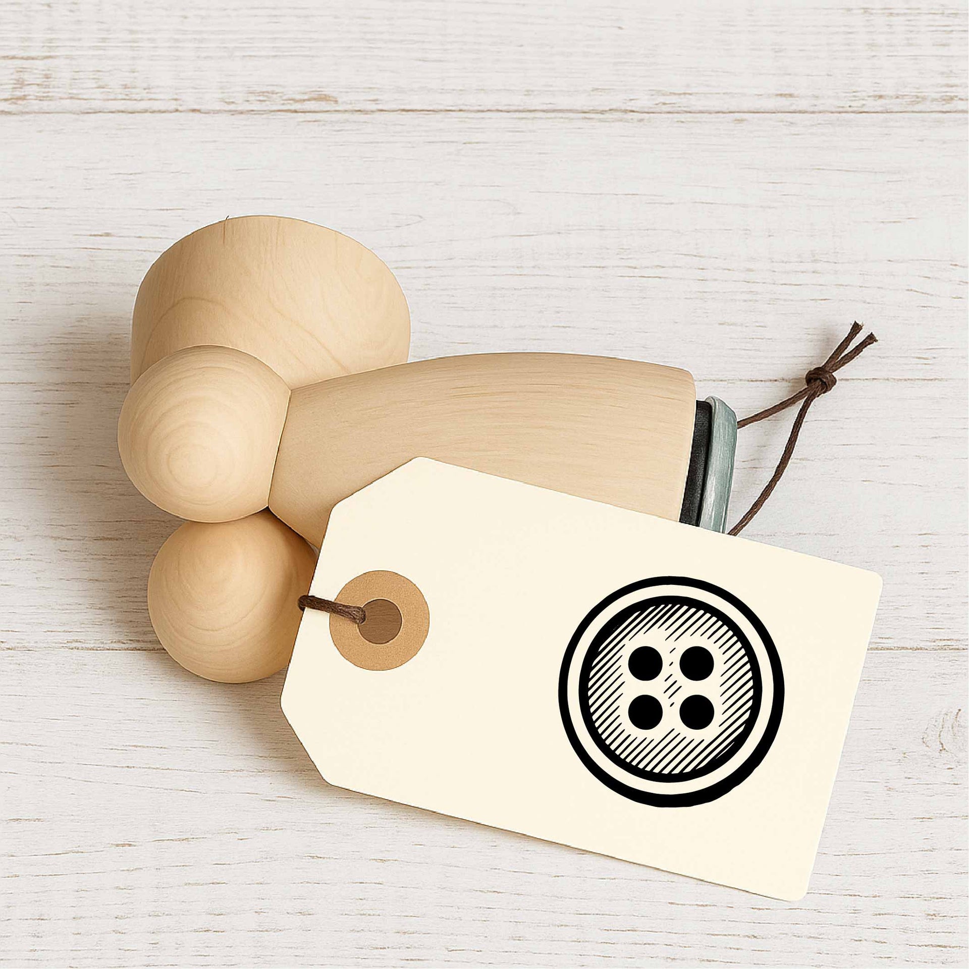 Stempidoo - Maxi Mini - Motivstempel - Knopf - Stempel zum Basteln von Karten, DIY, Papier, Stoffen