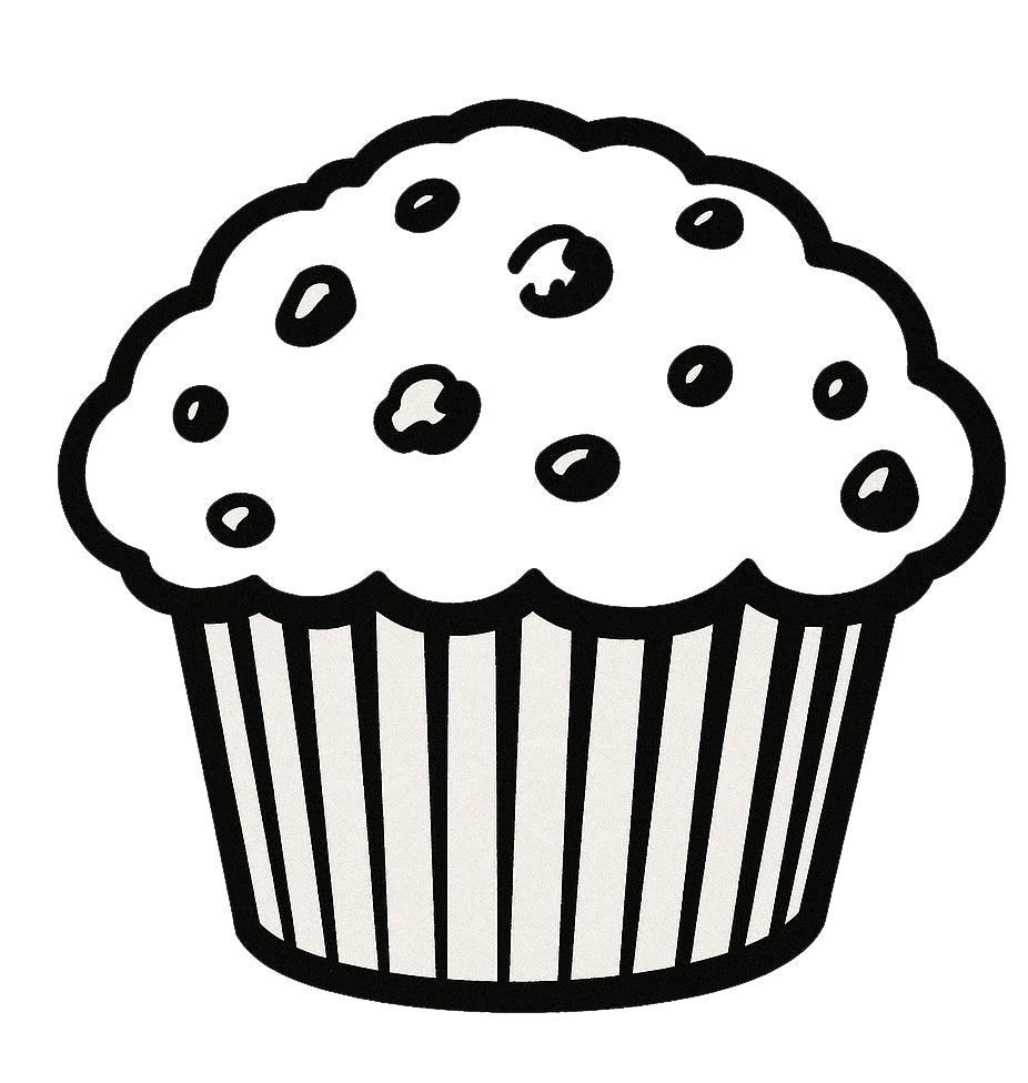 Stempidoo - Maxi Mini - Motivstempel - Muffin - Stempel zum Basteln von Karten, DIY, Papier, Stoffen