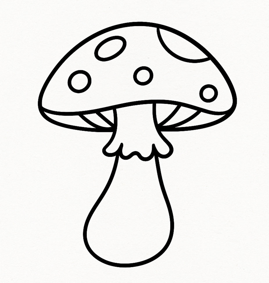 Stempidoo - Maxi Mini - Motivstempel - Fliegenpilz - Stempel zum Basteln von Karten, DIY, Papier, Stoffen