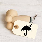 Stempidoo - Maxi Mini - Motivstempel - Fracht Symbol - vor Nässe schützen - Stempel für Büro oder zum Basteln von Karten, DIY, Papier, Stoffen