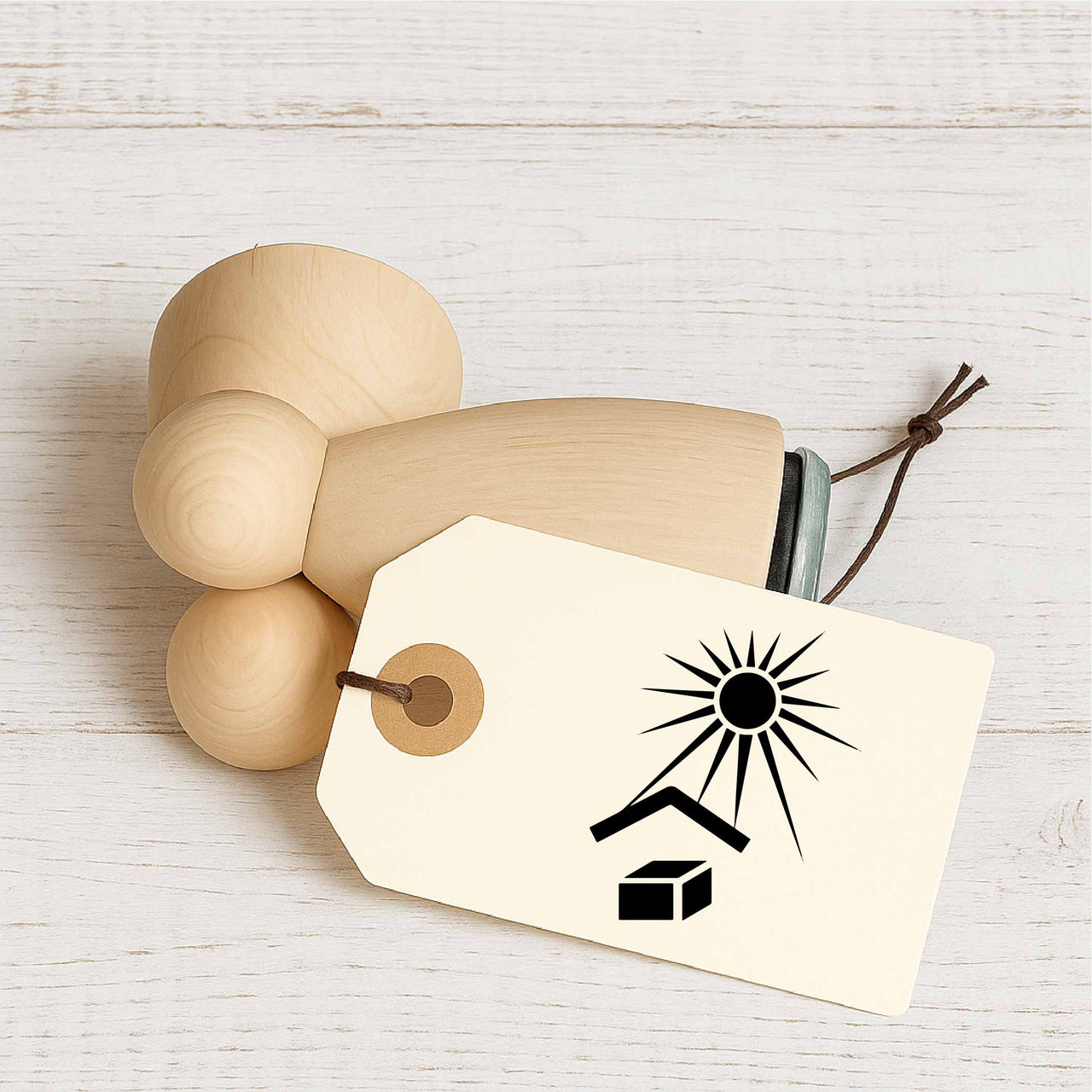 Stempidoo - Maxi Mini - Motivstempel - Fracht Symbol - vor Sonnenlicht schützen - Stempel für Büro oder zum Basteln von Karten, DIY, Papier, Stoffen