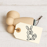 Stempidoo - Maxi Mini - Motivstempel - Ostern - Osterhase mit Ei - Stempel für Büro oder zum Basteln von Karten, DIY, Papier, Stoffen