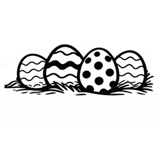 Stempidoo - Maxi Mini - Motivstempel - Ostern - Ostereier - Stempel zum Basteln von Karten, DIY, Papier, Stoffen 